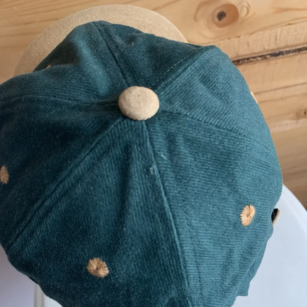 VTG Harlequin‎ Embroidered Canada Hat Eagle Mountains Outdoor Green Adjustable
